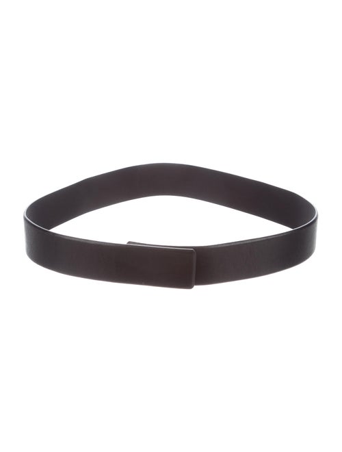 Plein Sud Leather Waist Belt Black