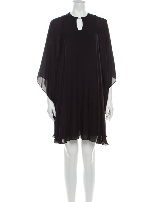 Plein Sud Silk Mini Dress Black