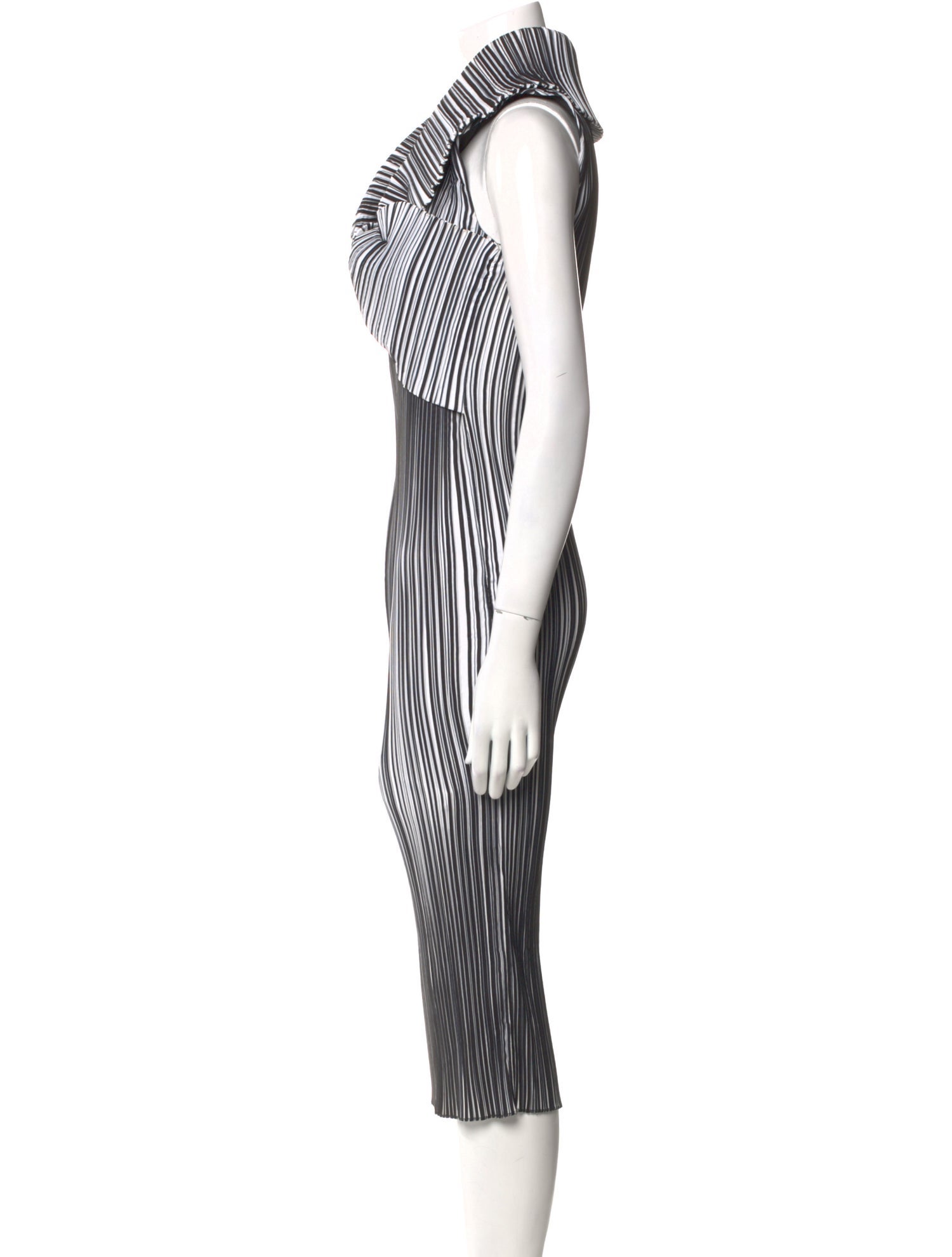 Plein Sud Striped Midi Length Dress