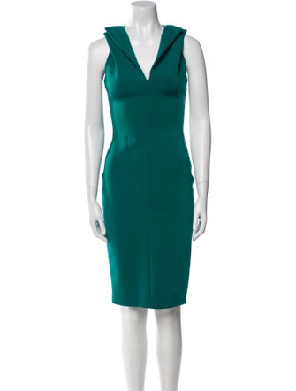 Plein Sud V-Neck Knee-Length Dress