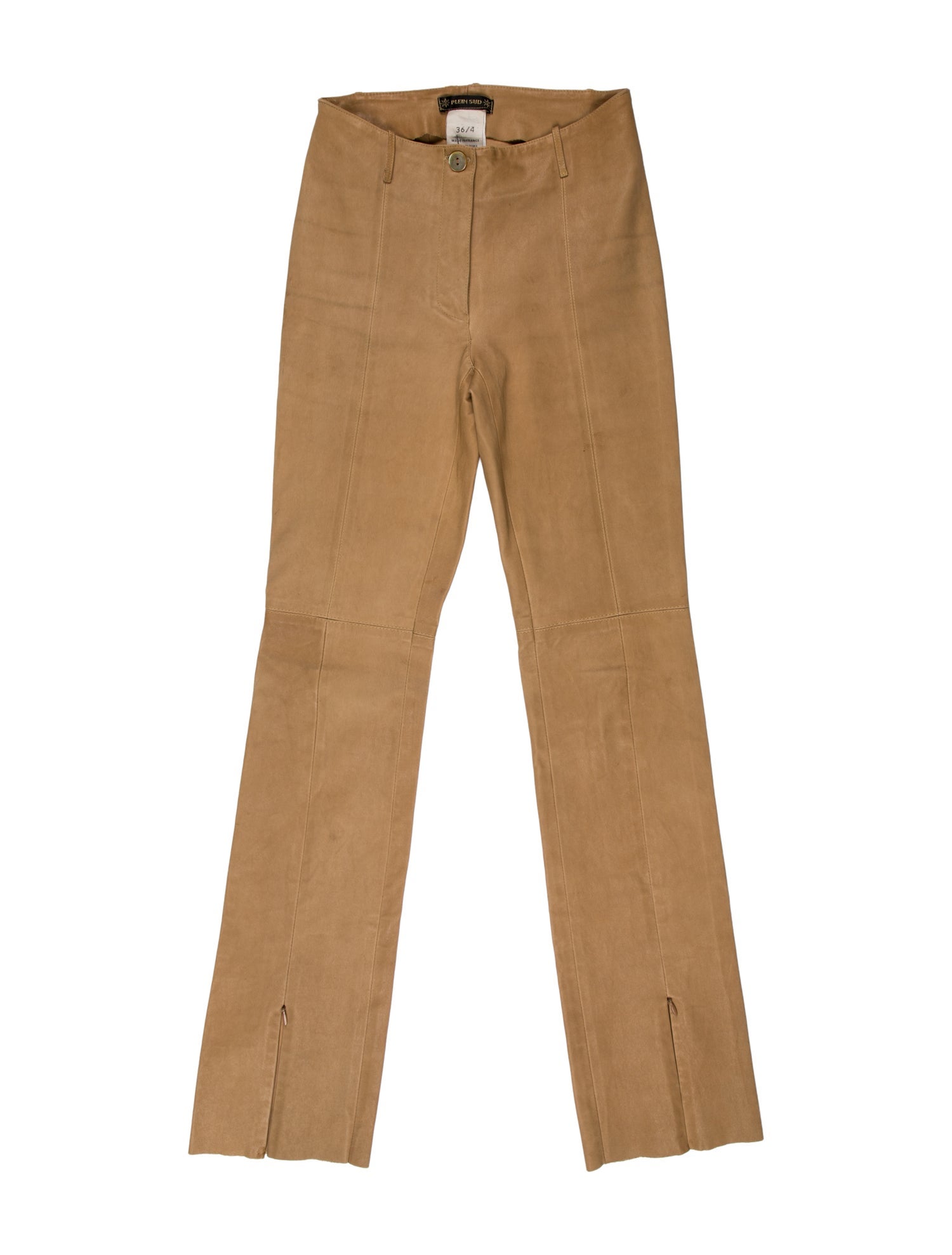Plein Sud Leather Straight Leg Pants