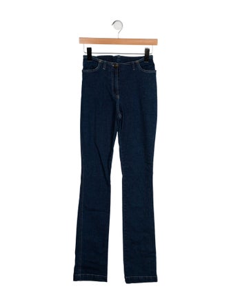 Plein Sud Mid-Rise Straight Leg Jeans