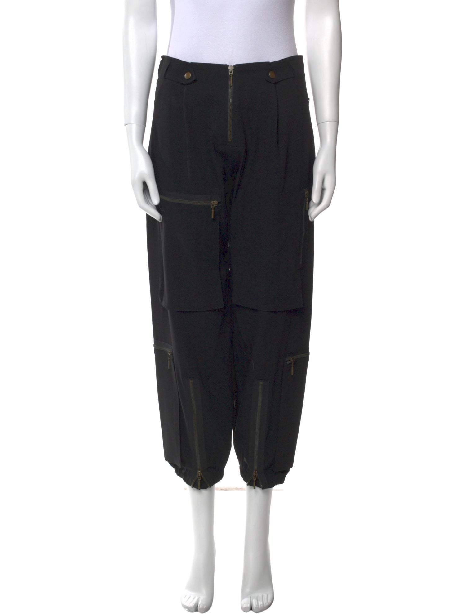 Plein Sud Wool Straight Leg Pants