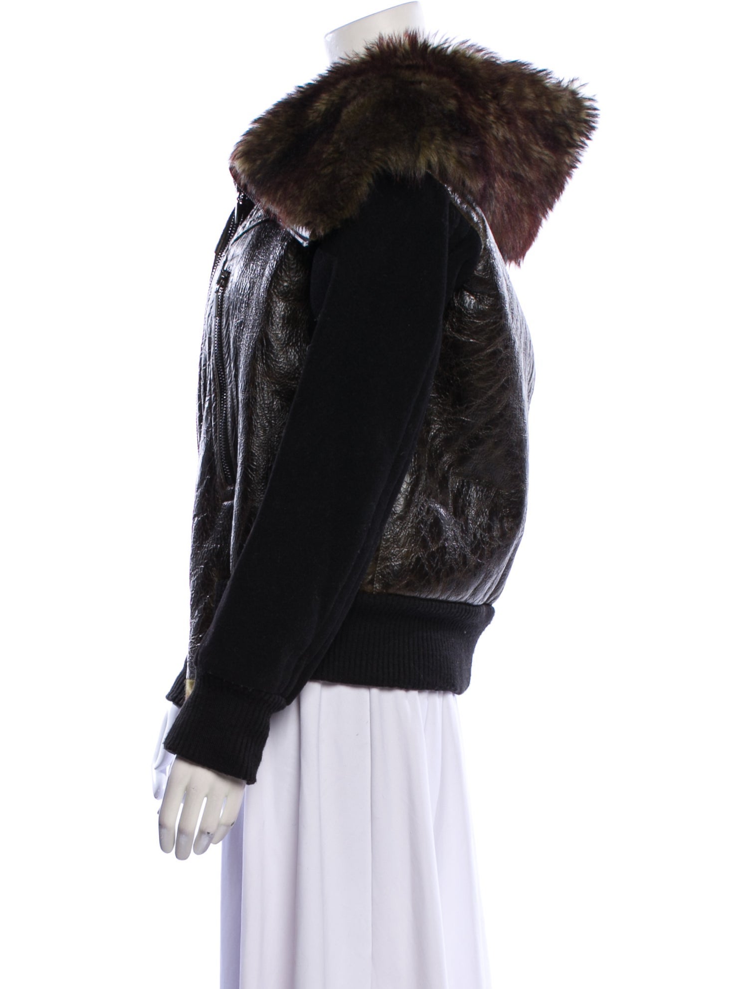 Plein Sud Jeanius Vintage 2008 Fur Jacket