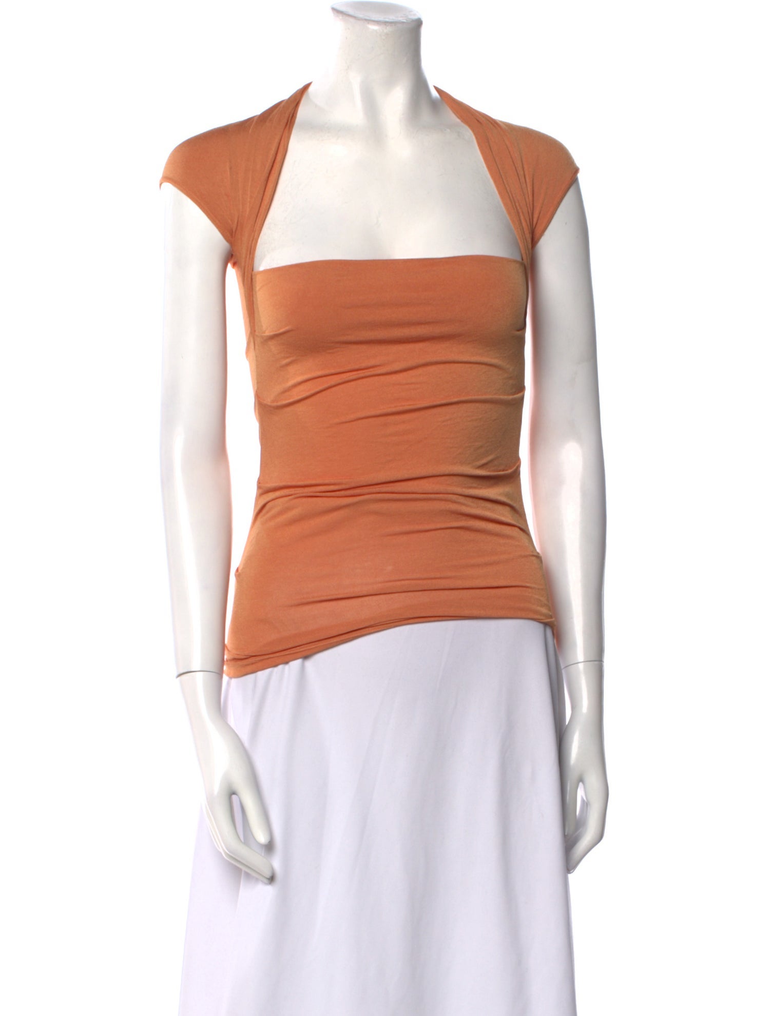 Plein Sud Square Neckline Sleeveless Crop Top