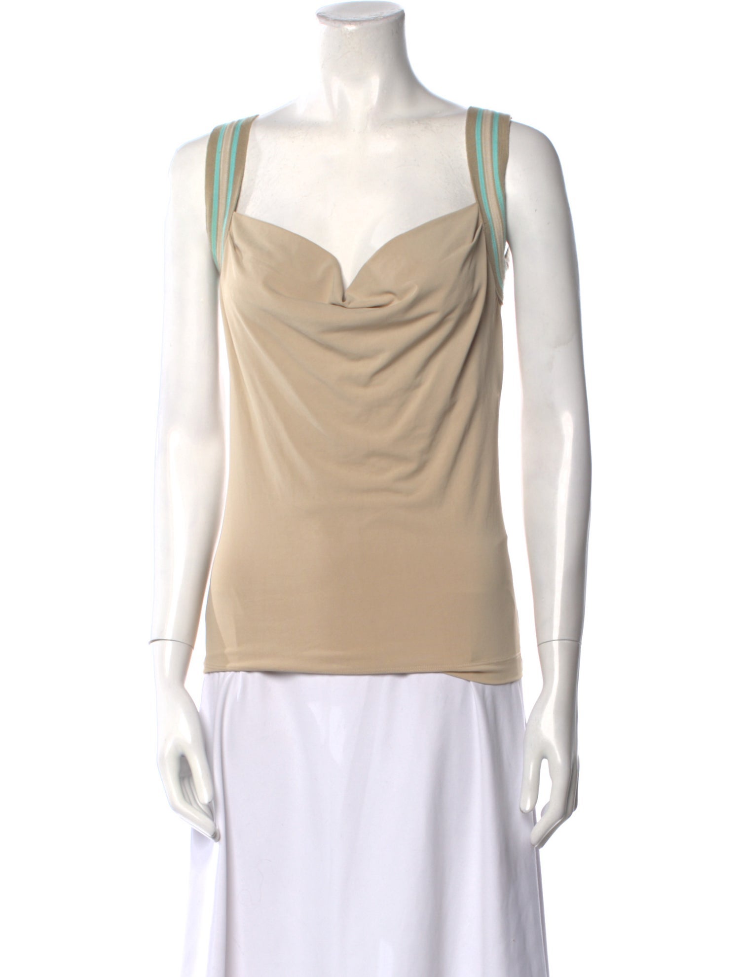 Plein Sud Cowl Neck Sleeveless Top
