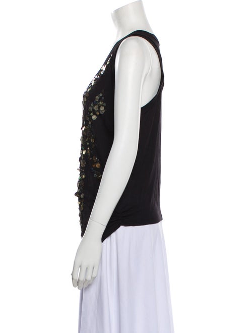 Plein Sud Scoop Neck Sleeveless Top