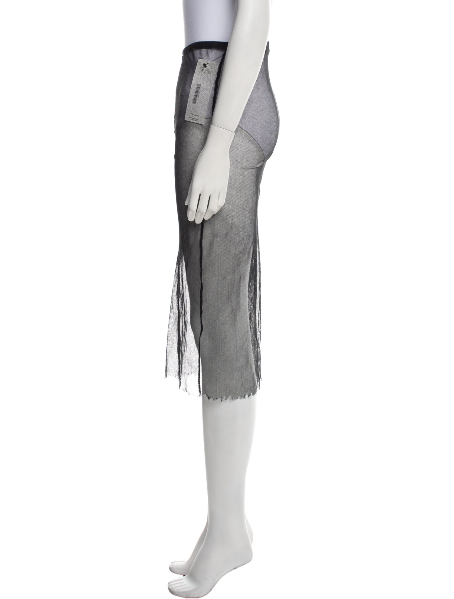 Plein Sud Mesh Accents Knee-Length Skirt