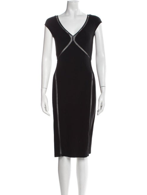 Plein Sud V-Neck Knee-Length Dress