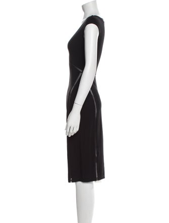 Plein Sud V-Neck Knee-Length Dress