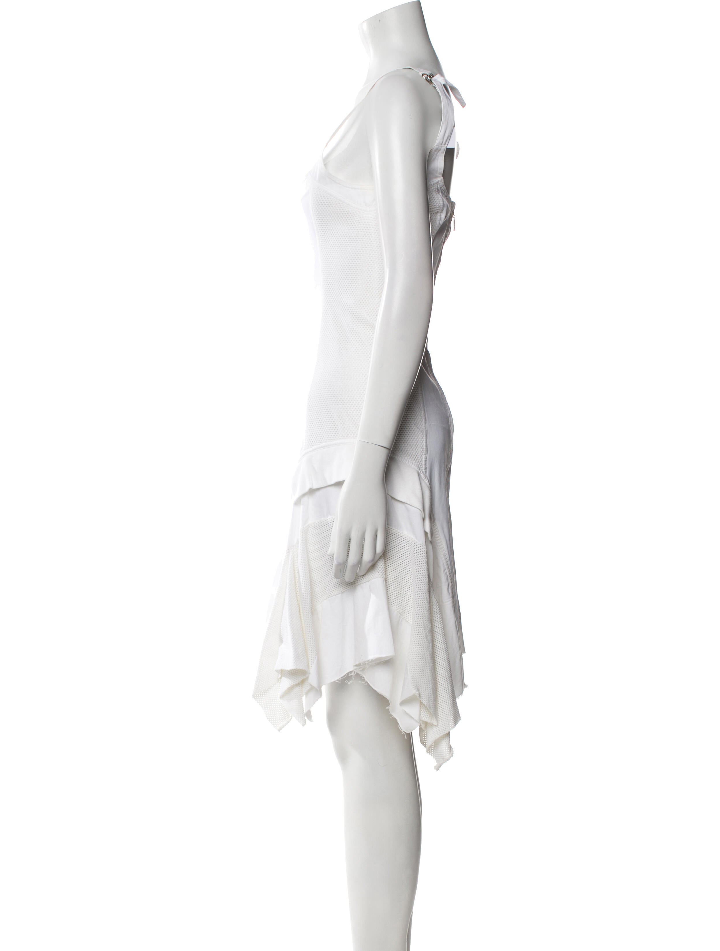 Plein Sud Square Neckline Knee-Length Dress