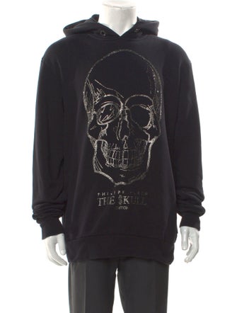 Plein Sud Graphic Print Crew Neck Hoodie