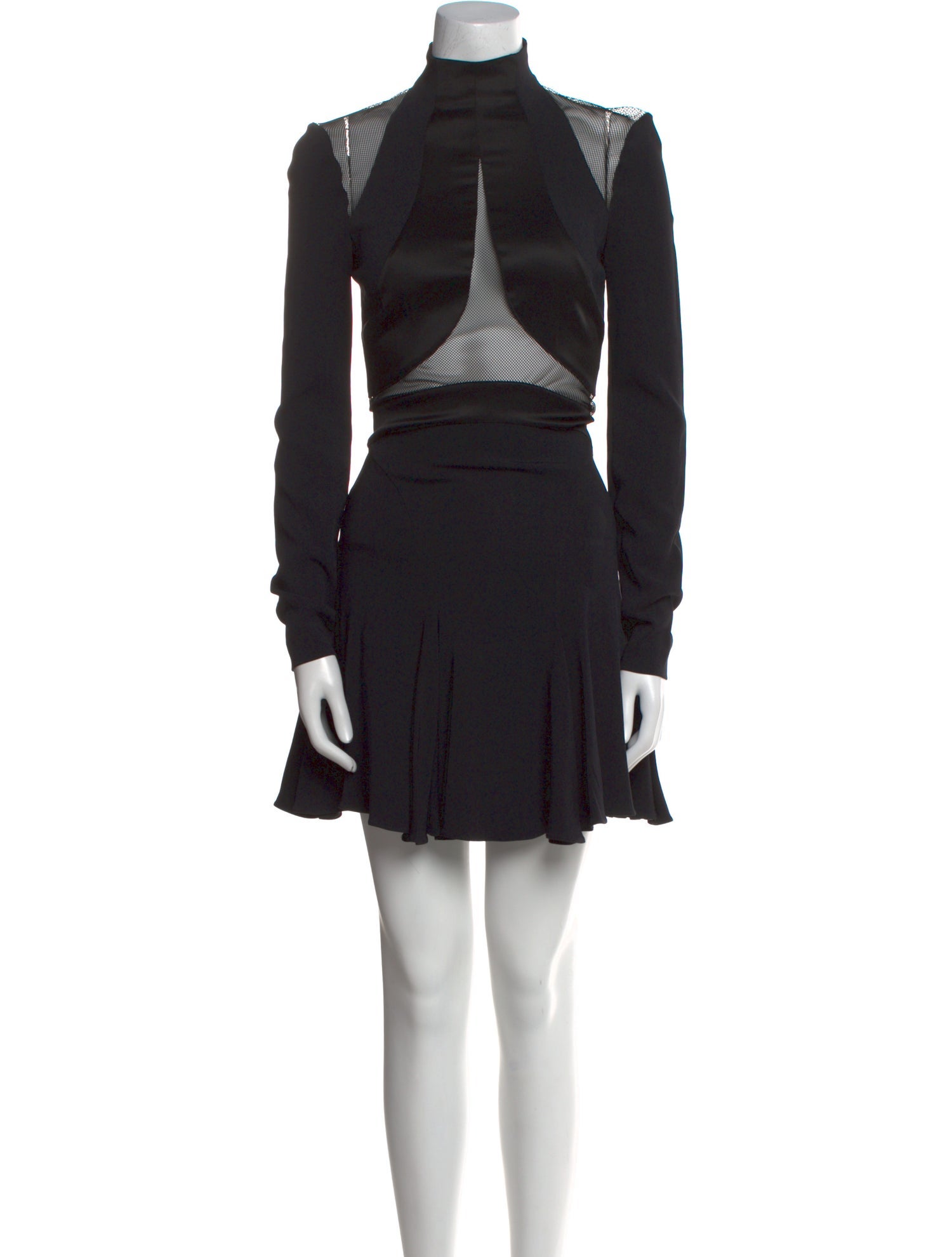 Plein Sud Mock Neck Mini Dress