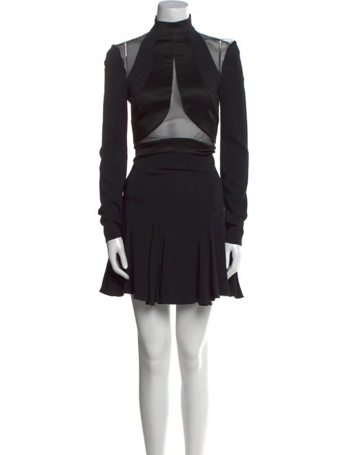 Plein Sud Mock Neck Mini Dress