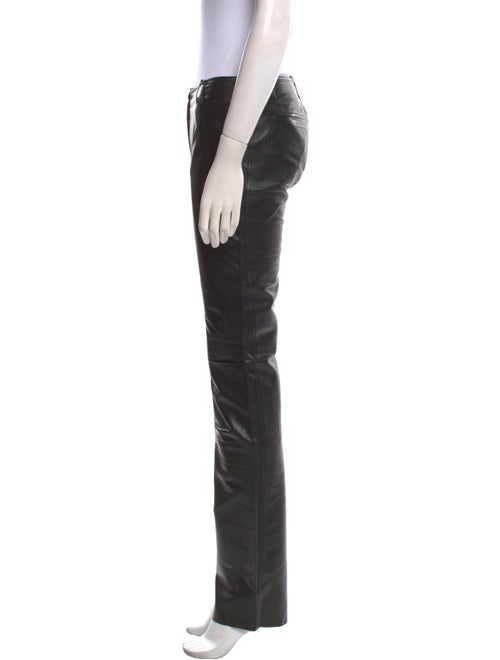 Plein Sud Leather Straight Leg Pants