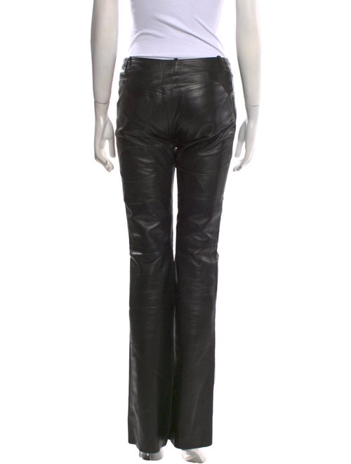 Plein Sud Leather Straight Leg Pants