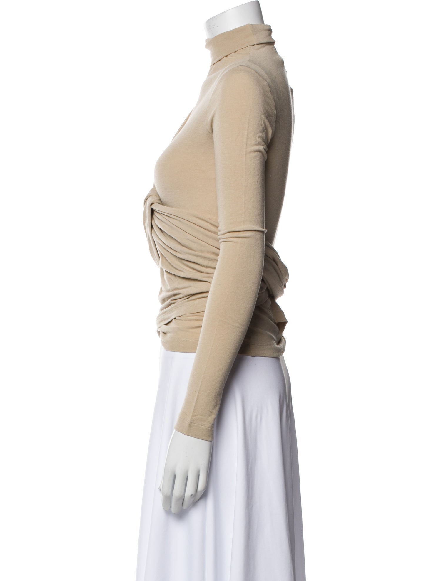 Plein Sud Mohair Turtleneck Crop Top