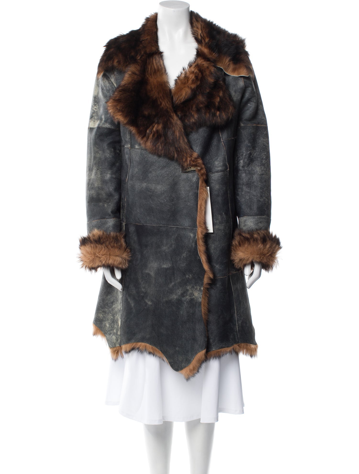 Plein Sud Vintage 1990's Faux Fur Vest