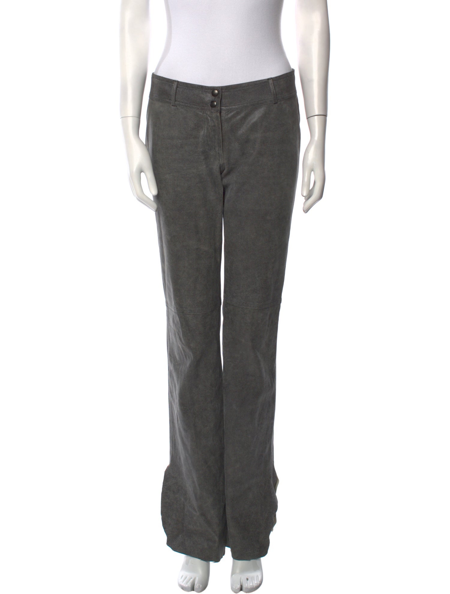 Plein Sud Leather Wide Leg Pants