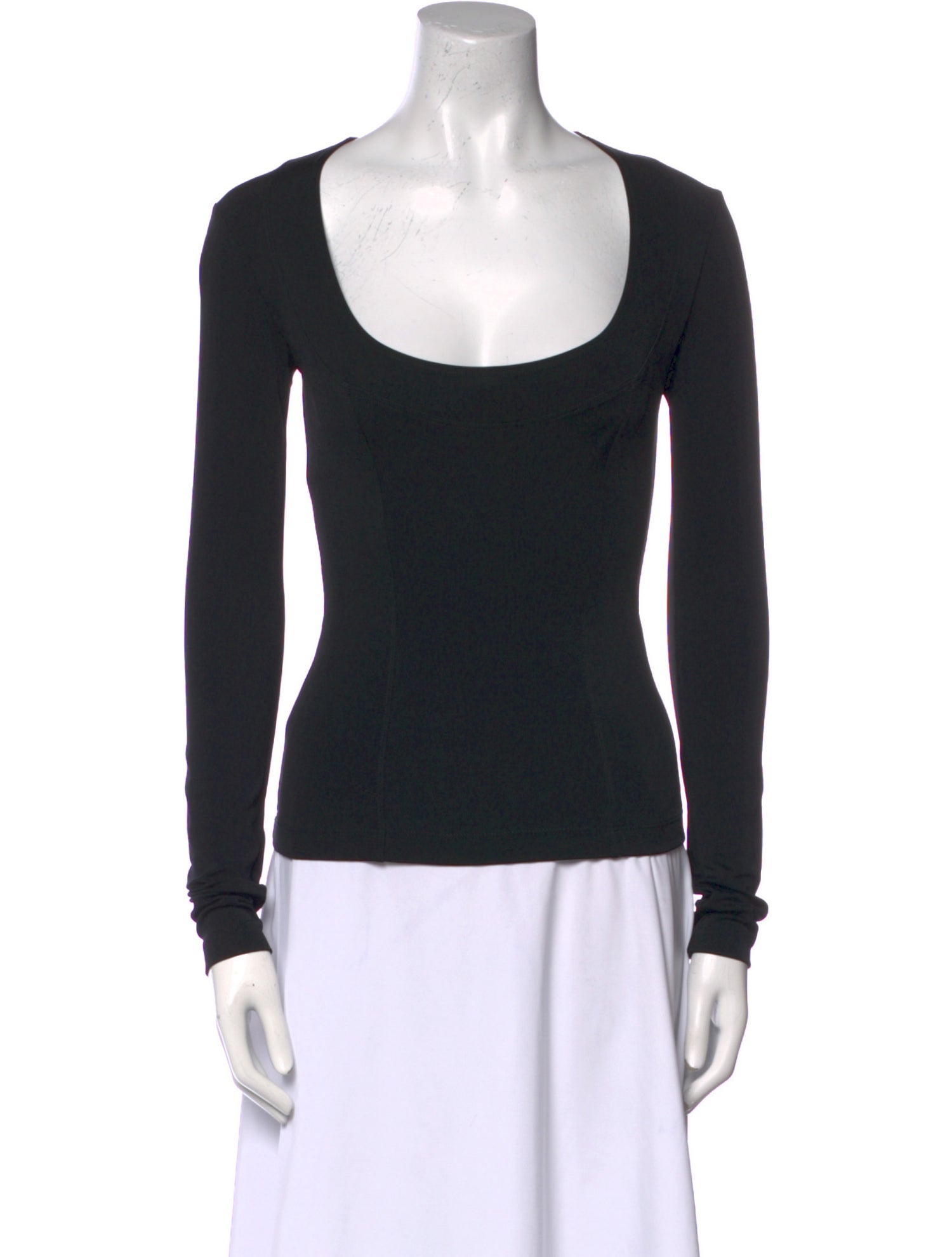 Plein Sud Scoop Neck Long Sleeve Top