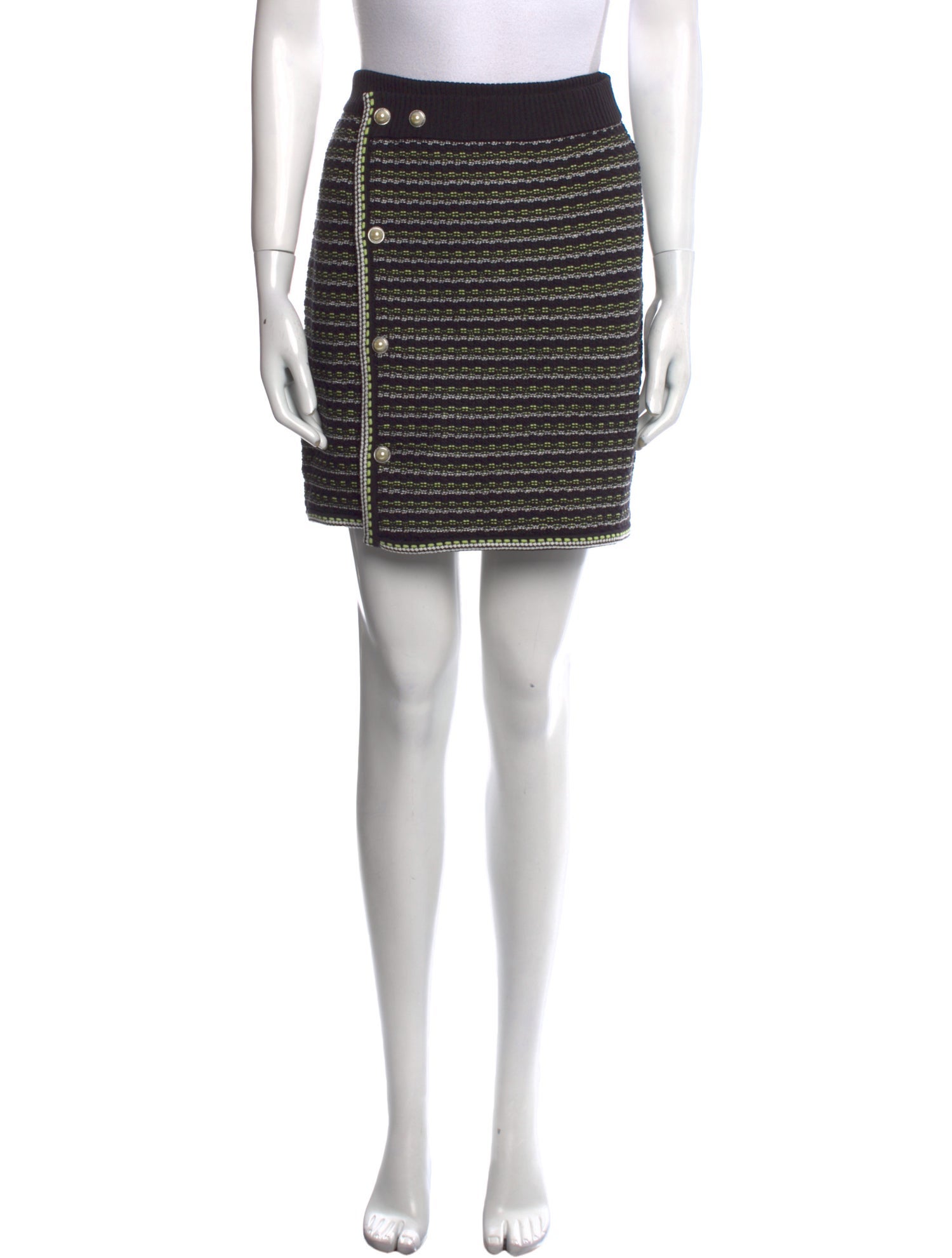 Paola Bernardi Tweed Pattern Mini Skirt w/ Tags