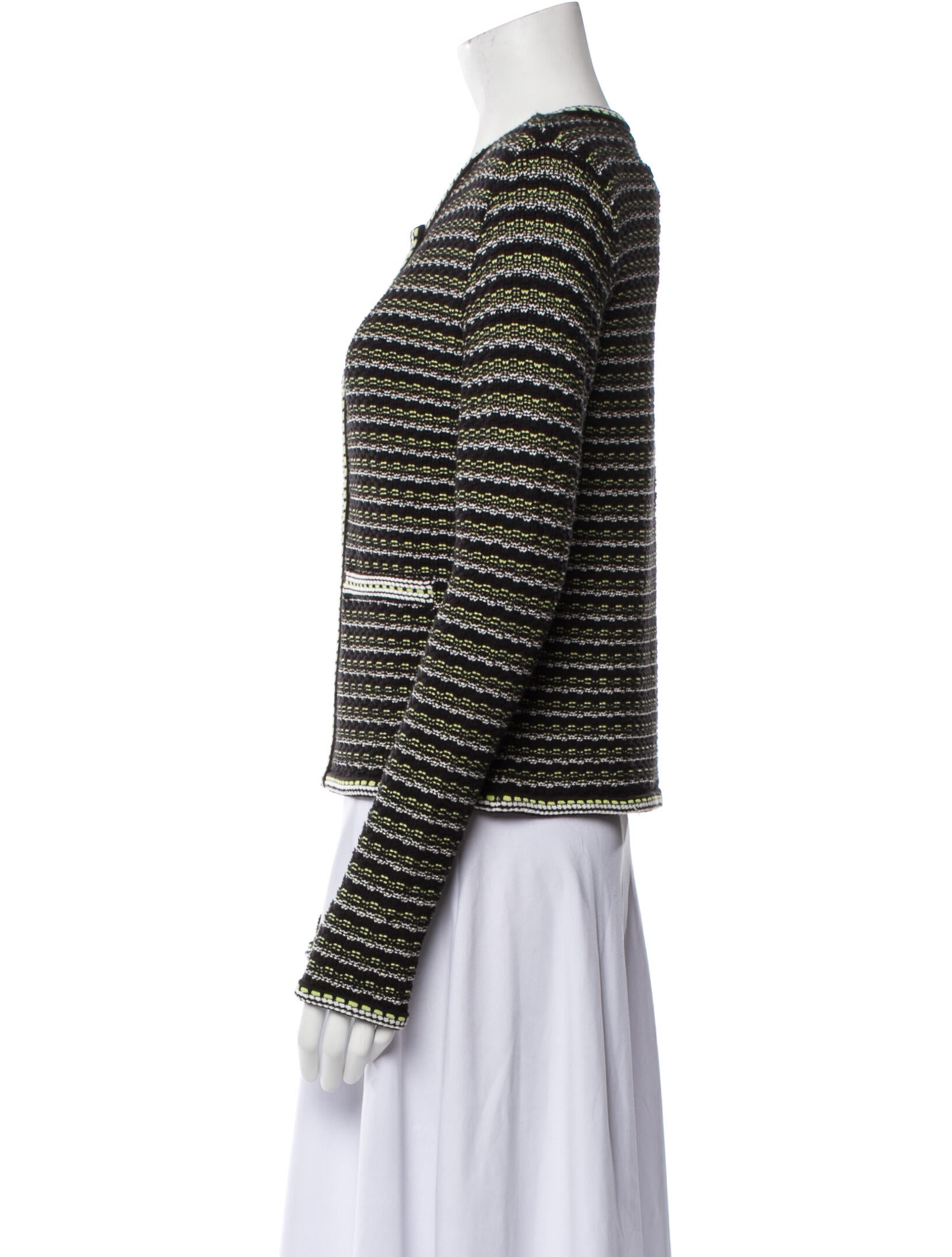 Paola Bernardi Striped Evening Jacket