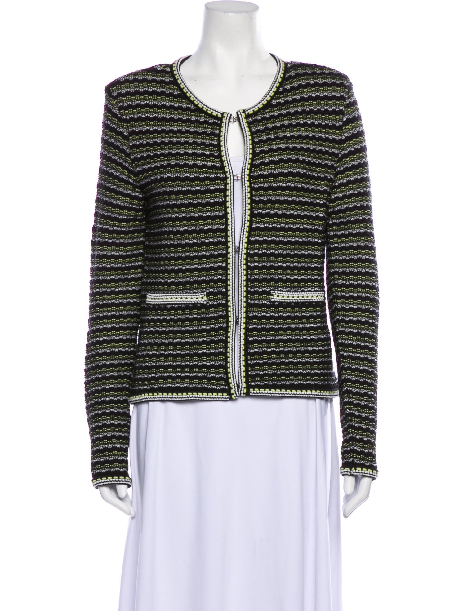 Paola Bernardi Tweed Pattern Evening Jacket
