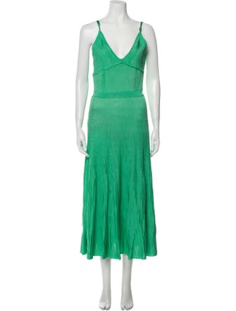 Paola Bernardi V-Neck Long Dress