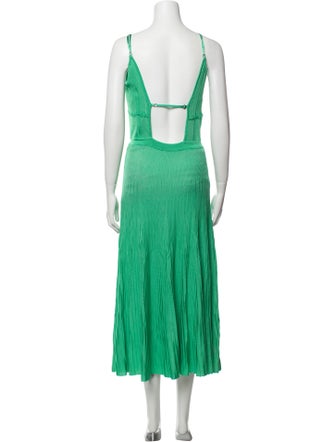 Paola Bernardi V-Neck Long Dress