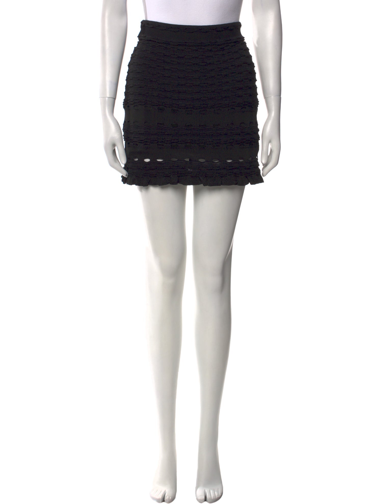 Paola Bernardi Cutout Accent Mini Skirt