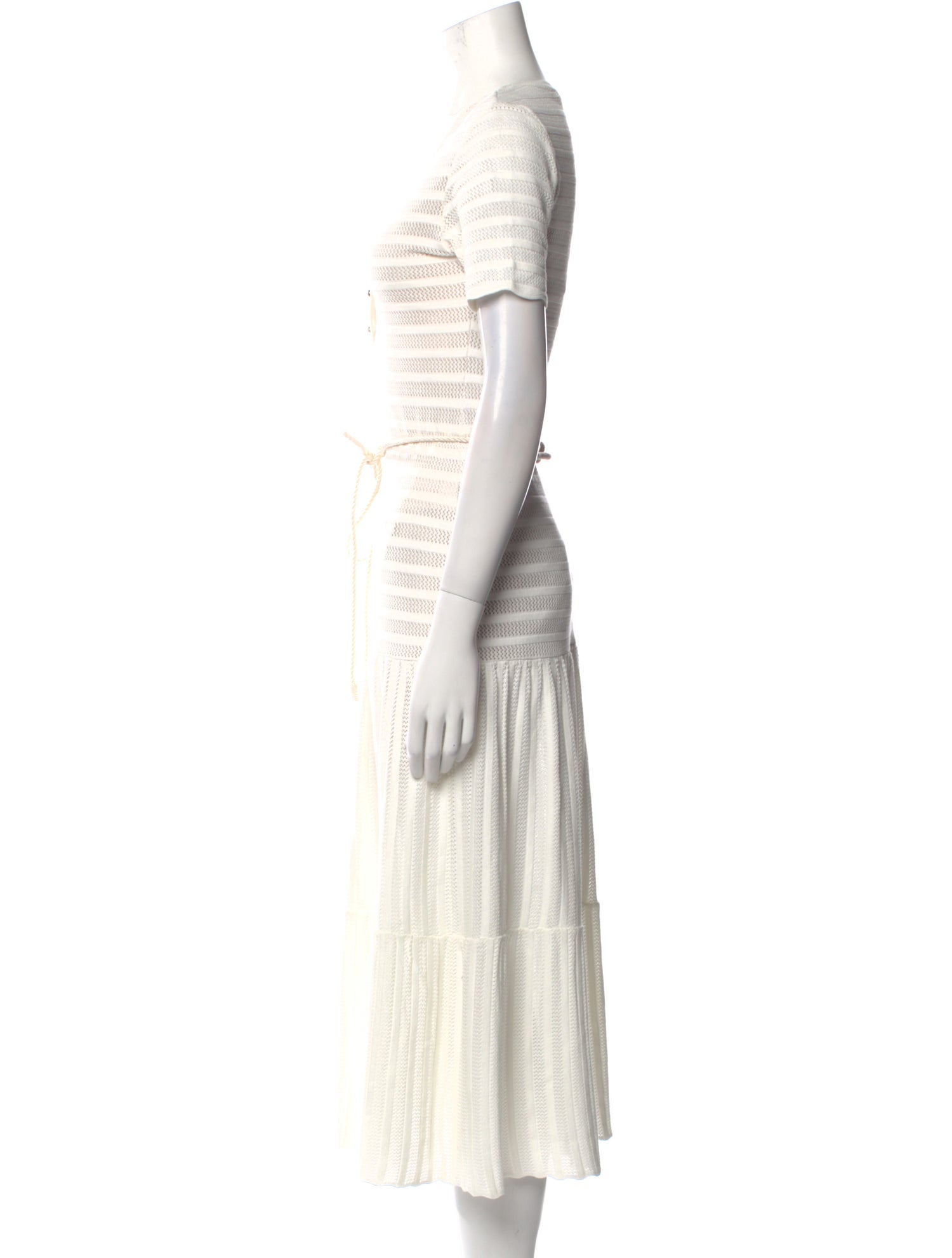 Paola Bernardi V-Neck Midi Length Dress