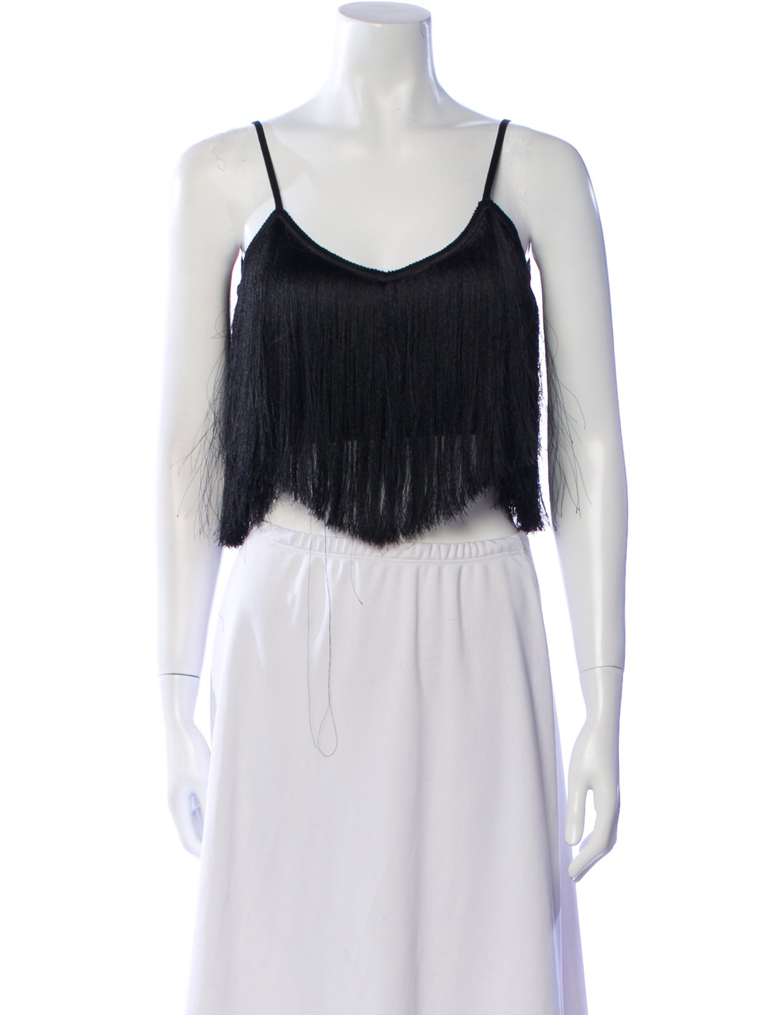 Paola Bernardi Scoop Neck Sleeveless Crop Top