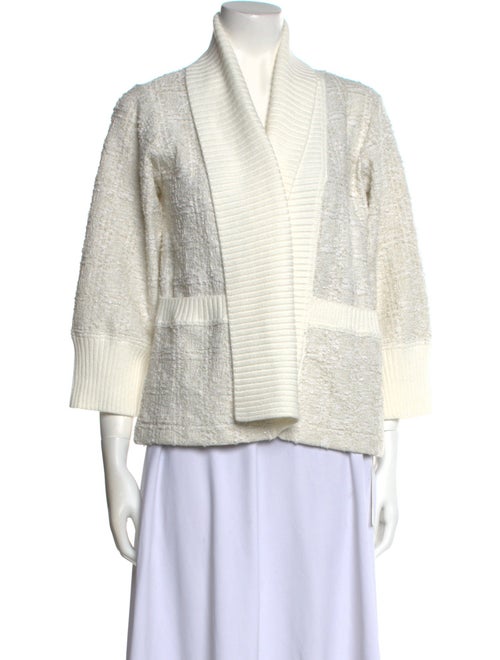 Paola Bernardi Wool Open Front Sweater