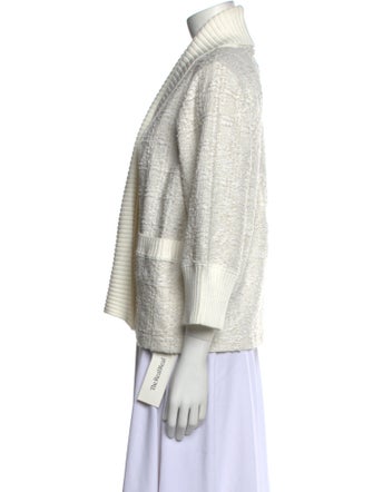 Paola Bernardi Wool Open Front Sweater