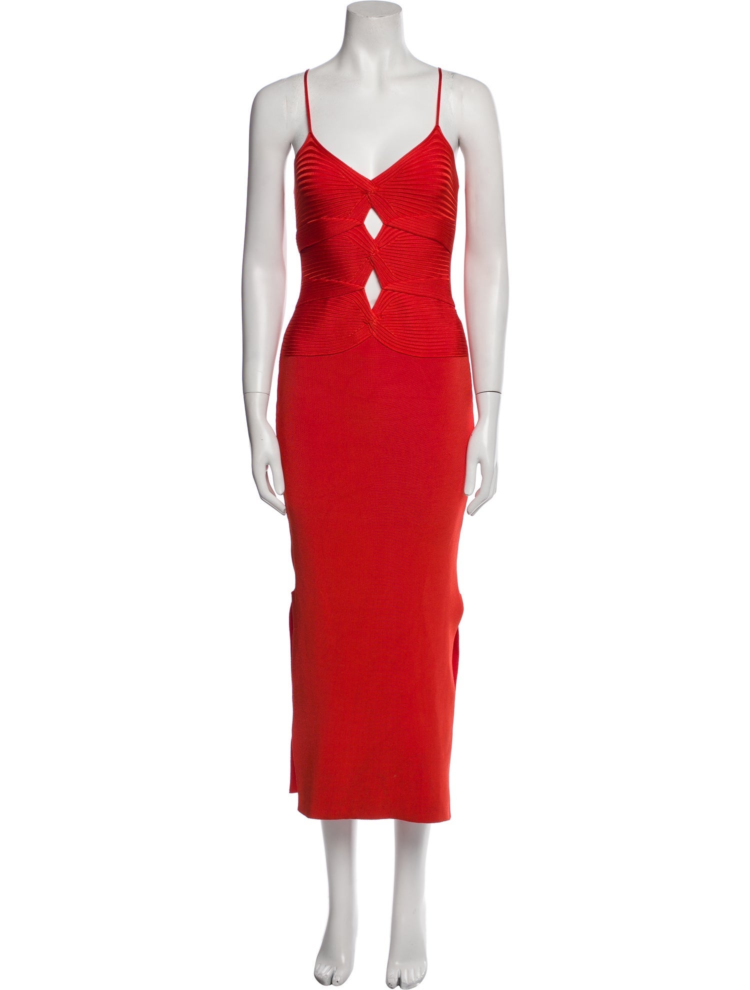 Paola Bernardi V-Neck Long Dress