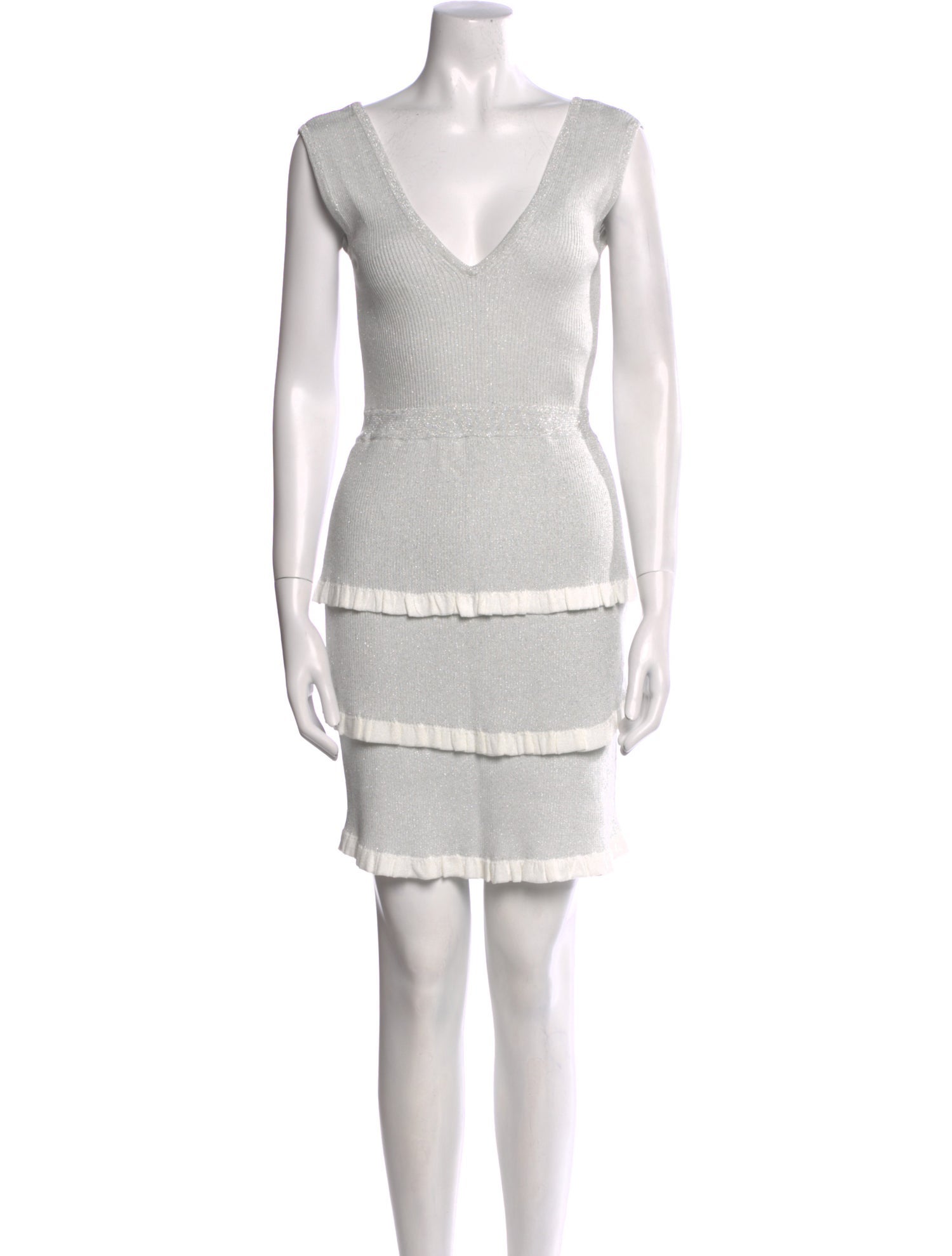 Paola Bernardi V-Neck Mini Dress w/ Tags