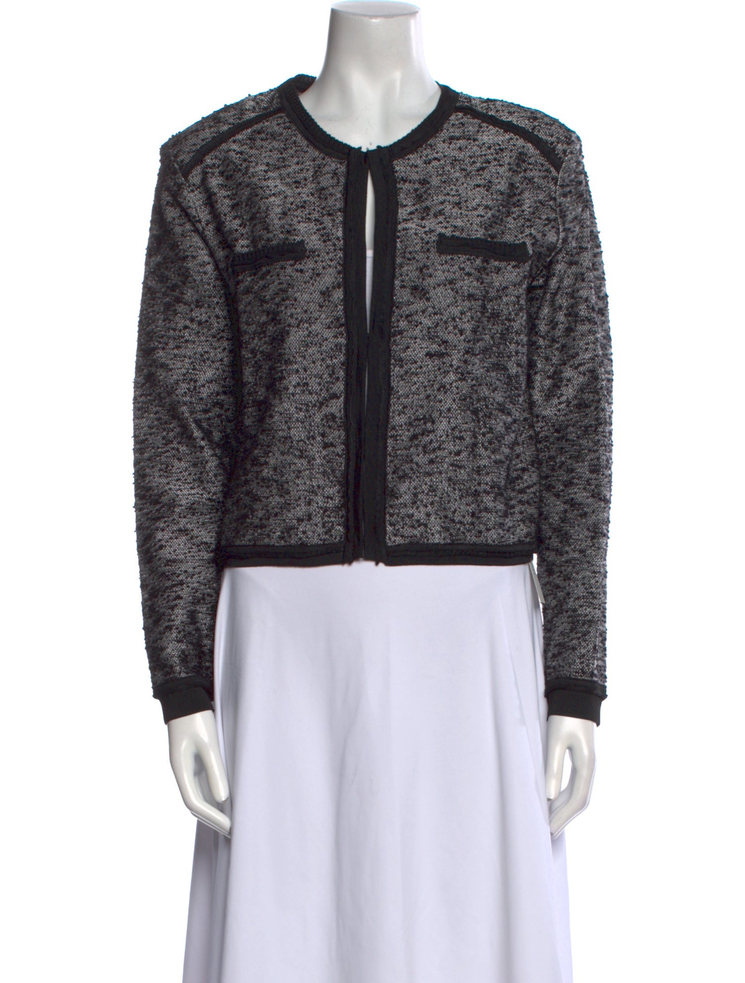 Paola Bernardi Tweed Pattern Crew Neck Sweater w/ Tags