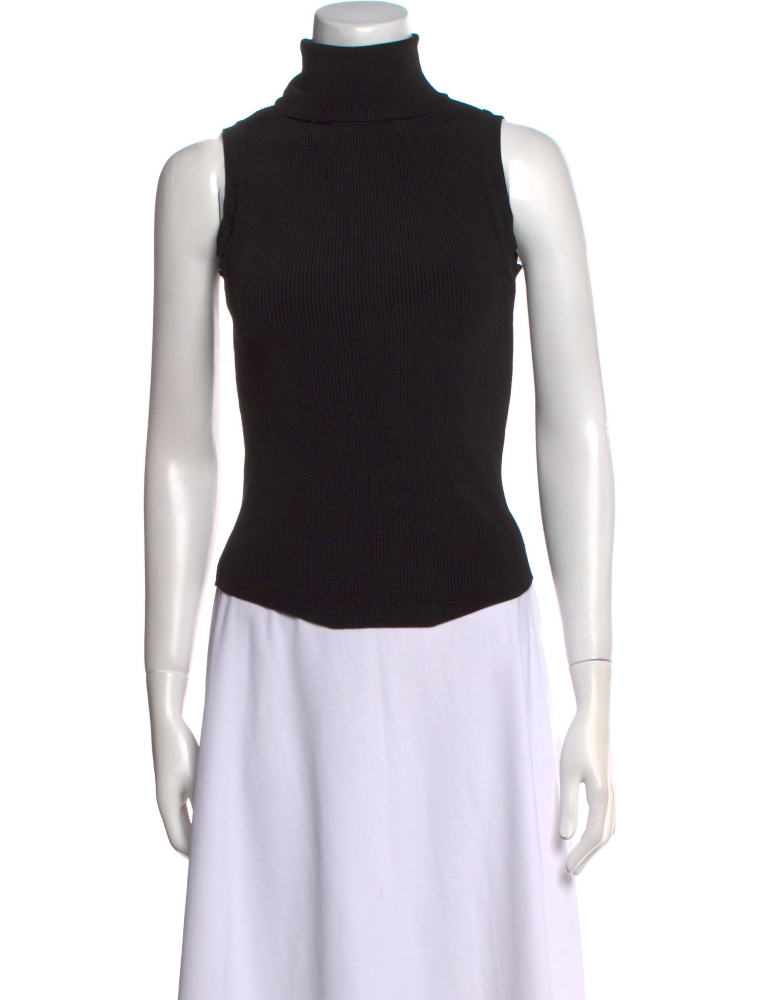 Paola Bernardi Turtleneck Sleeveless Top
