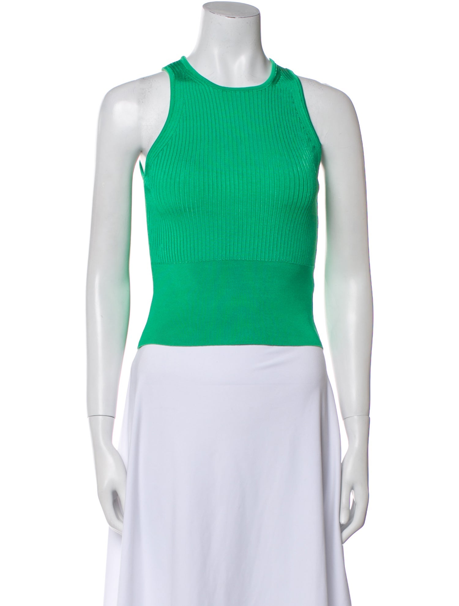 Paola Bernardi Crew Neck Sleeveless Crop Top w/ Tags
