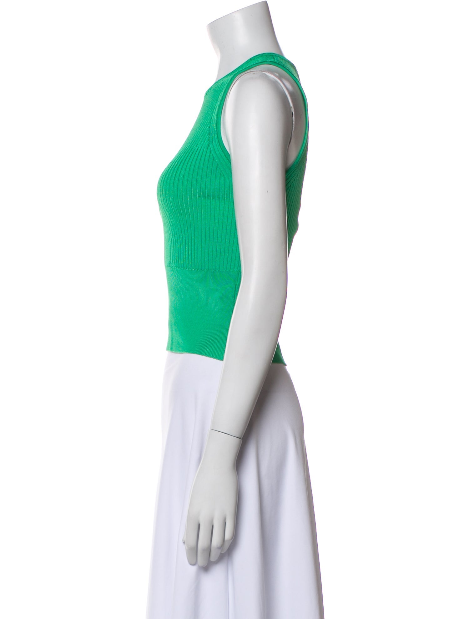 Paola Bernardi Crew Neck Sleeveless Crop Top w/ Tags