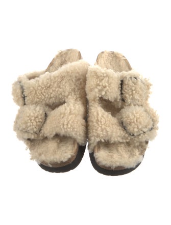 Papillio x Birkenstock Shearling Slides