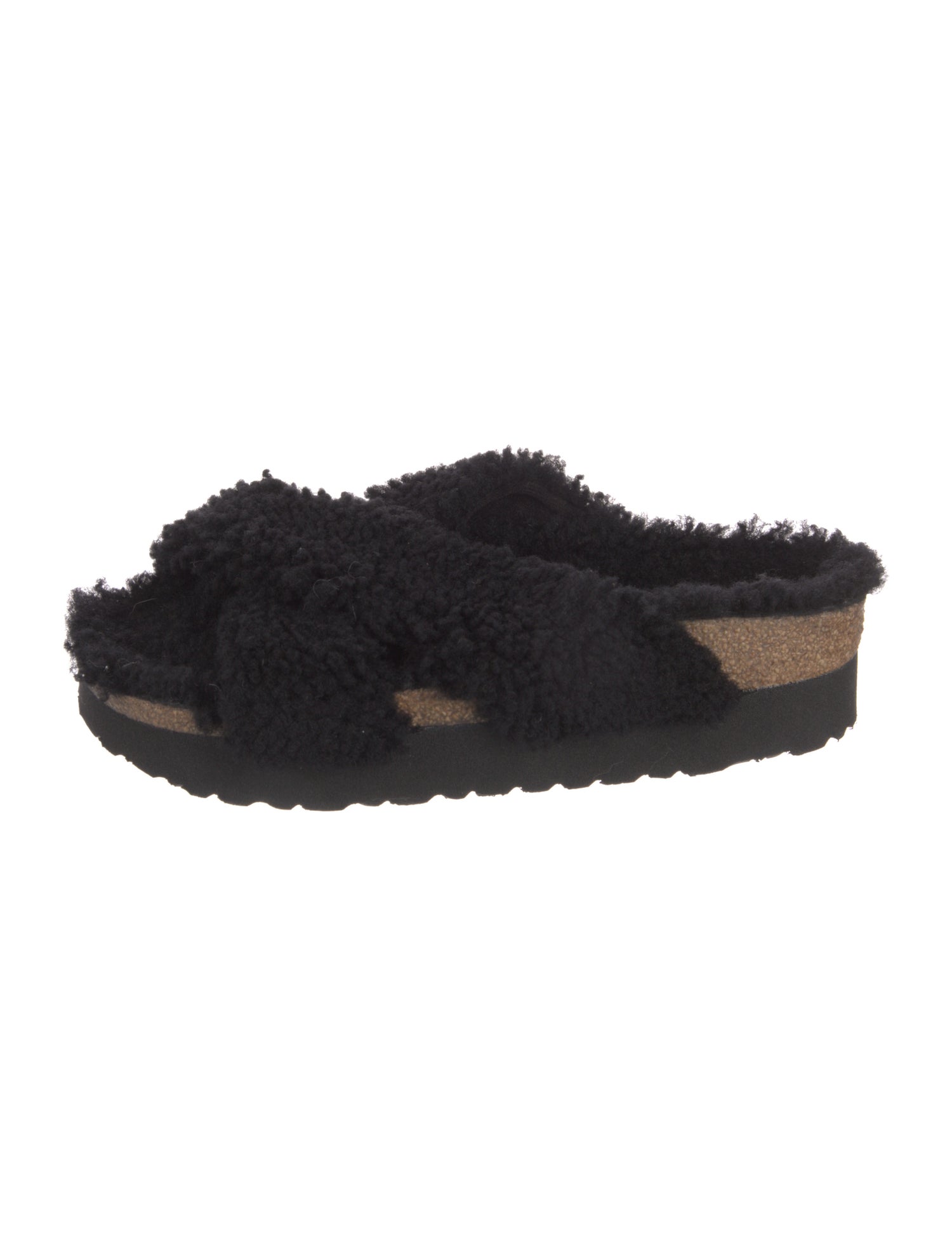 Papillio x Birkenstock Shearling Slides w/ Tags