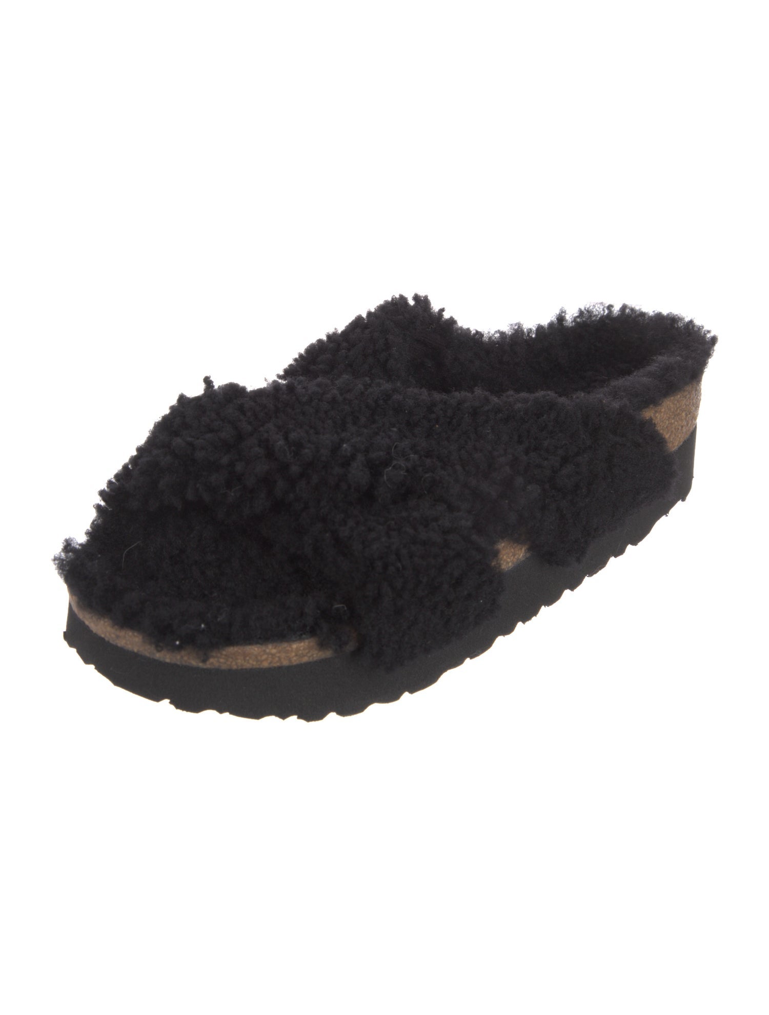 Papillio x Birkenstock Shearling Slides w/ Tags