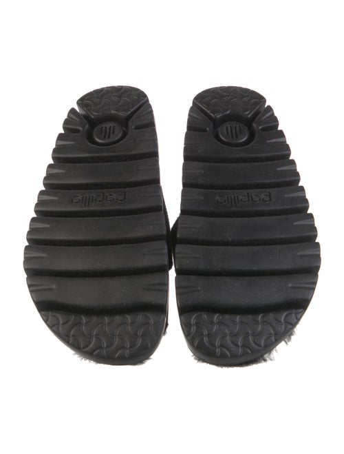 Papillio x Birkenstock Suede Faux Fur Trim Slides