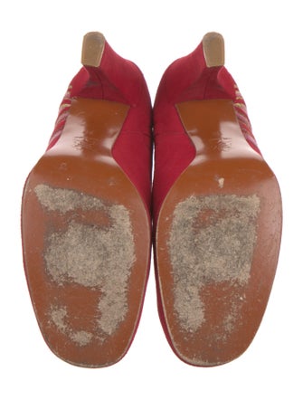 Patricia Blanchet Suede Floral Print Boots