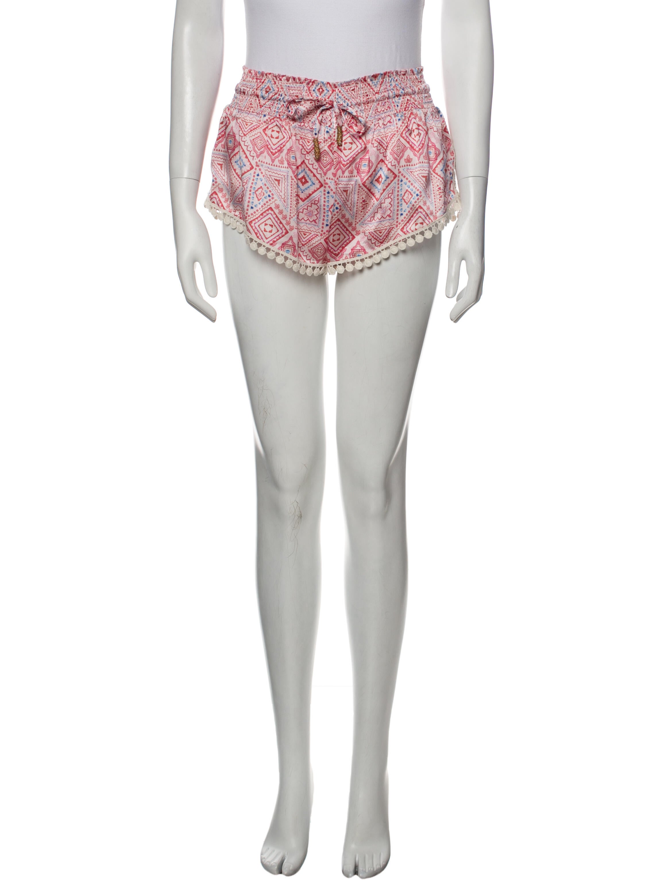 Paloma Blue Silk Mini Shorts