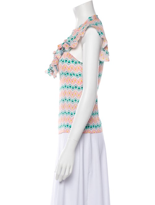 Paloma Blue Printed V-Neck Top