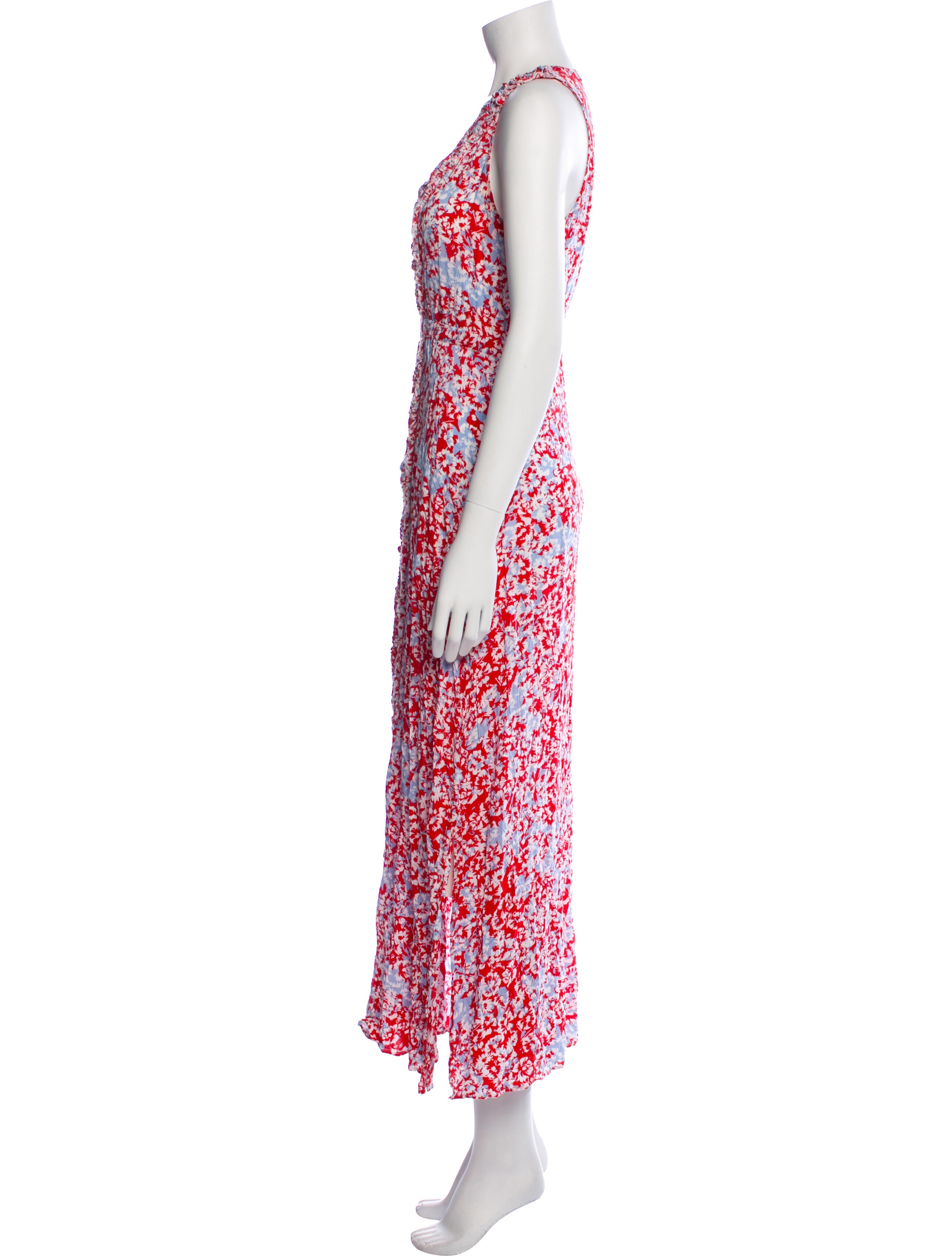 Paloma Blue Floral Print Long Dress