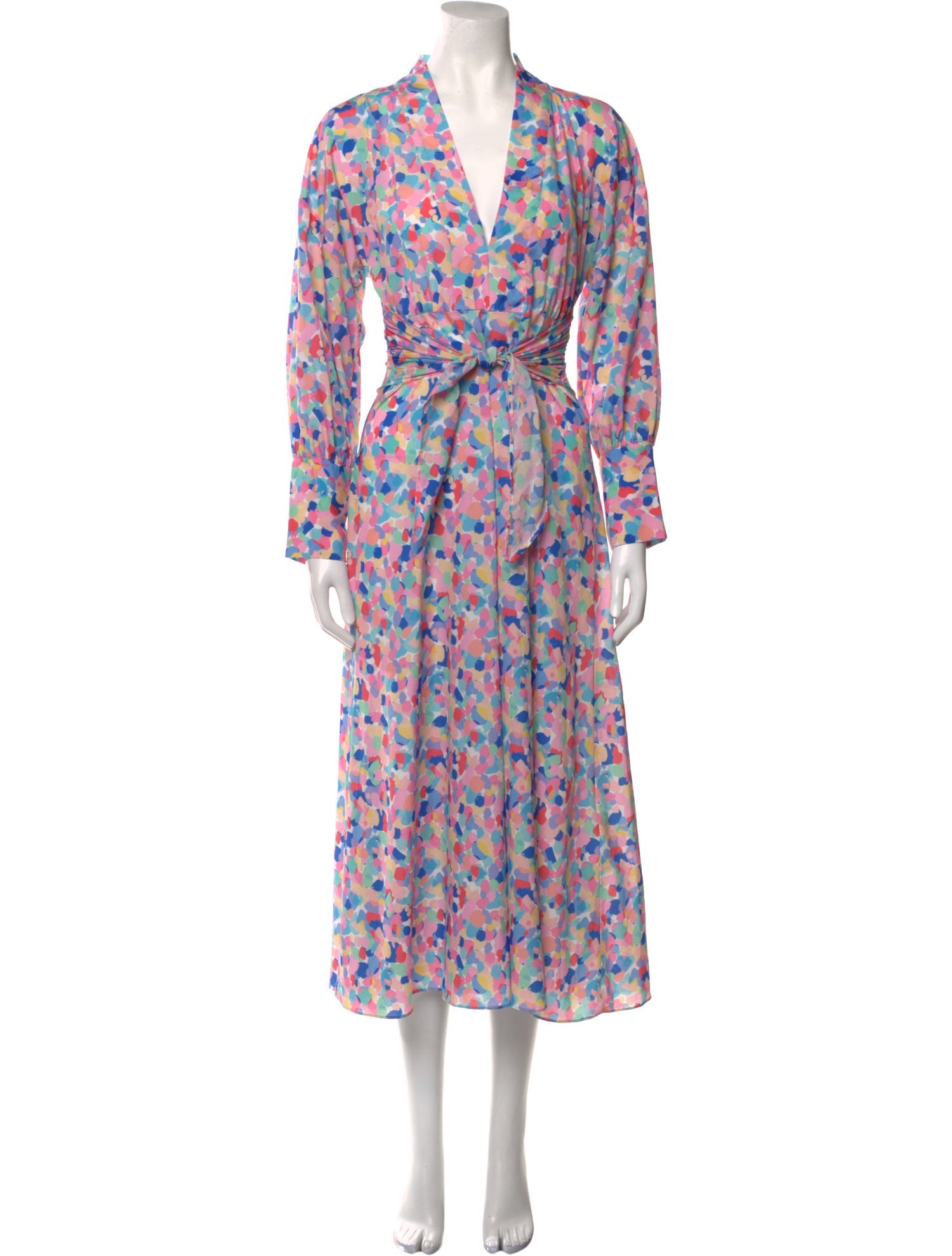 Paloma Blue Floral Print Long Dress