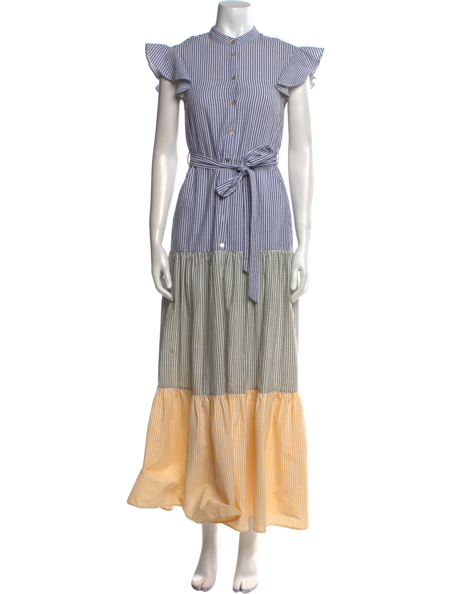 Paloma Blue Striped Long Dress